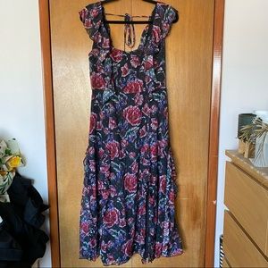 La Maison Talulah Floral Midi Dress